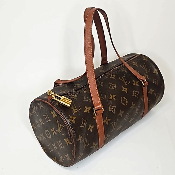 Authentic Louis Vuitton LV Papillon 30 Monogram Barrel Bag w/Dust bag lock & Key - Picture 1 of 16